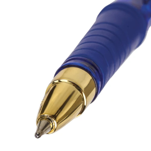 Ручка шариковая BRAUBERG "i-Rite GT GLD" 0.7 мм, синий корпус, масляная, синяя