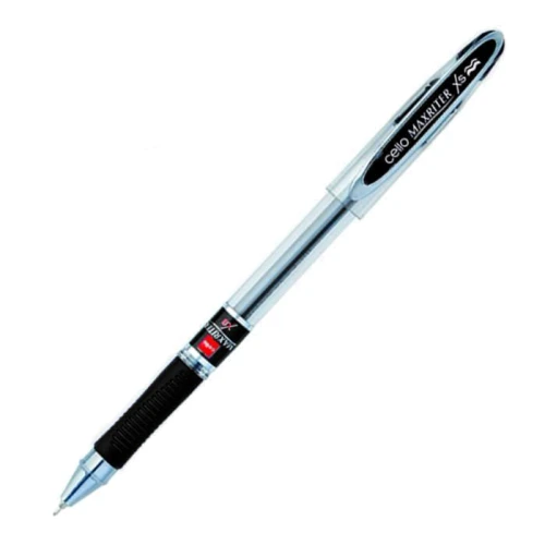 Ручка шариковая CELLO "MAXRITER XS" 0.7 мм, прозрачный корпус, черная