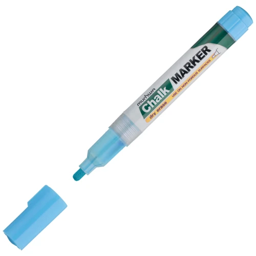 Маркер меловой MunHwa "Chalk Marker" круглый, 3 мм, голубой