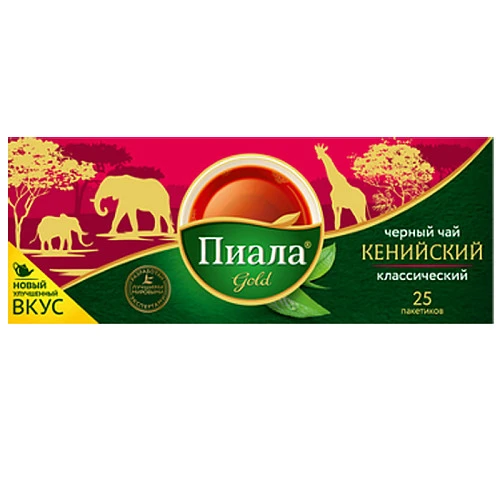 Чай Пиала "Gold" черный, 25 пакетиков