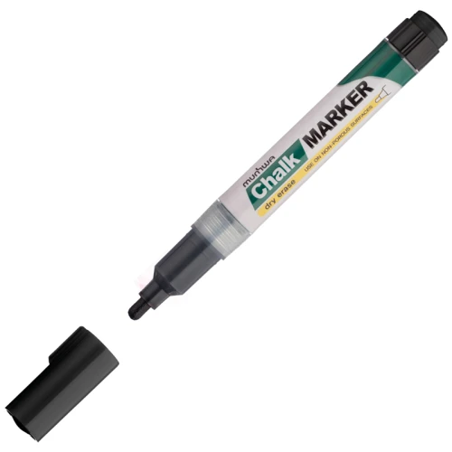 Маркер меловой MunHwa "Chalk Marker" круглый, 3 мм, черный