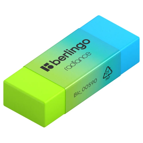 Ластик Berlingo "Radiance" прямоугольный, 50*18*10 мм, ассорти