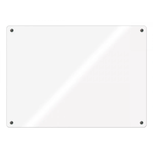 Доска стеклянная BoardSYS 60*90 см, магнитно-маркерная, углы прямые, белая