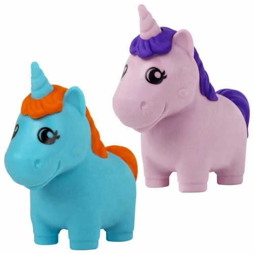 Ластик BRAUBERG KIDS "Единороги" фигурный, 2 штуки в блистере