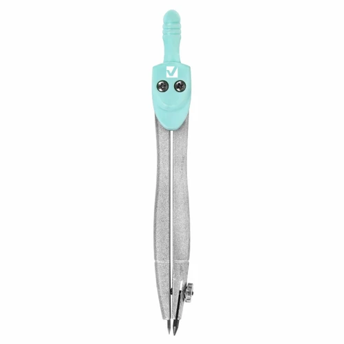 Готовальня BRAUBERG "SCHOOL KIT" 8 предметов, пластиковый футляр, мятный