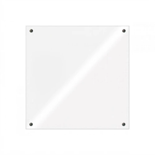 Доска стеклянная BoardSYS 100*100 см, магнитно-маркерная, углы прямые, белая