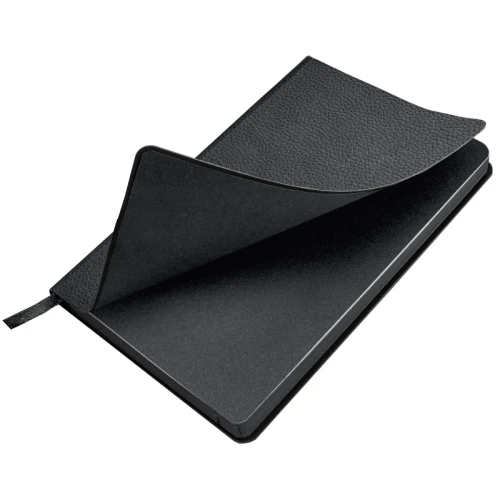Ежедневник недатированный BRAUBERG "Stylish" А5, кожзам, гибкий, 160 л., чёрный