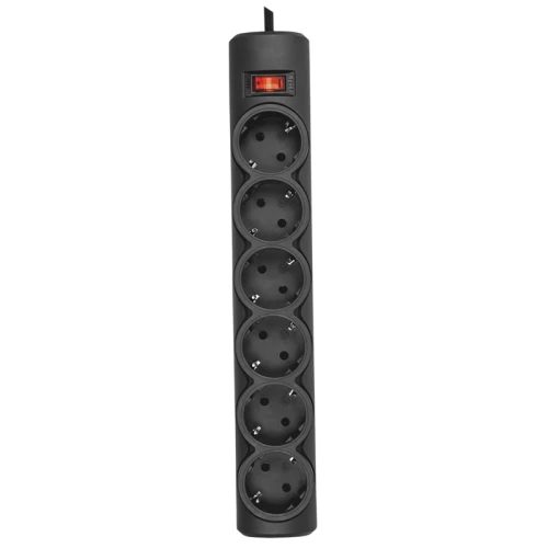 Сетевой фильтр Defender DFS 153 6 розеток, 3 м, черный