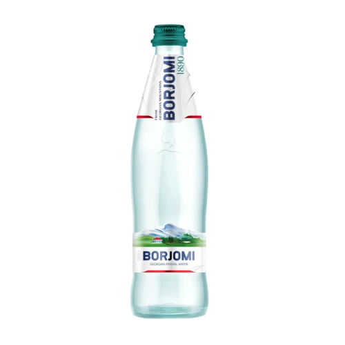 Вода минеральная Боржоми газированная, стекло, 0.5 л