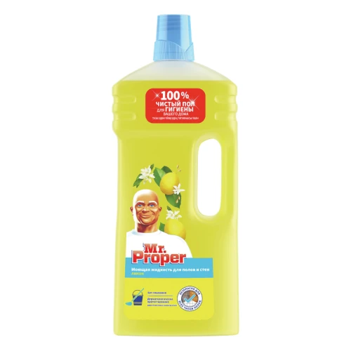 Средство для мытья пола и стен Mr.Proper "Лимон", 1,5 л