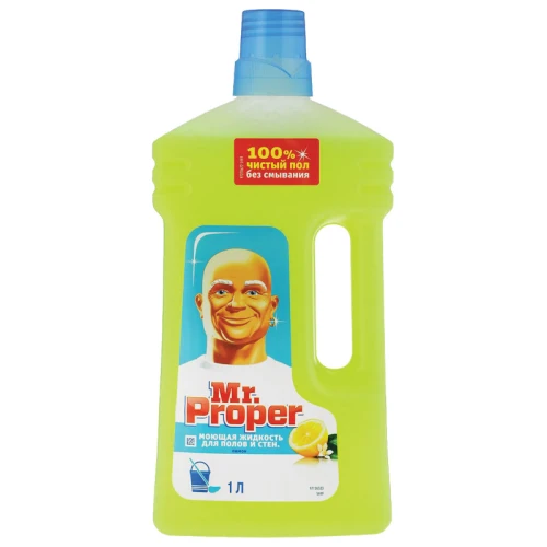 Средство для мытья пола и стен Mr.Proper "Лимон", 1 л