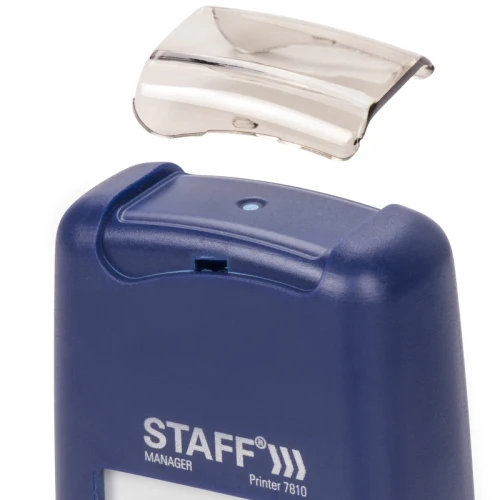 Датер-мини STAFF "Printer 7810 BANK" месяц цифрами, оттиск 22*4 мм, темно-синий
