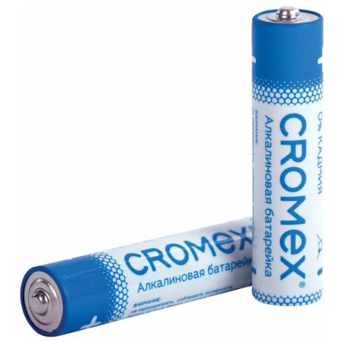 Батарейки CROMEX "Alkaline" ААА (LR03, 24А) алкалиновые, 12 шт. в пленке