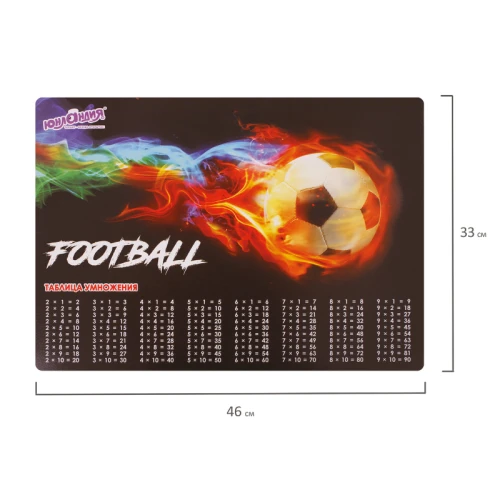 Настольное покрытие ЮНЛАНДИЯ "Fireball" А3+, пластик, 46*33 см