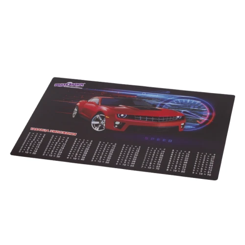Настольное покрытие ЮНЛАНДИЯ "Red Car" А3+, пластик, 46*33 см