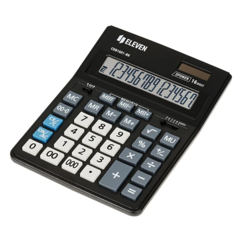 Калькулятор настольный Eleven Business Line CDB1601-BK, 16 разрядов, черный