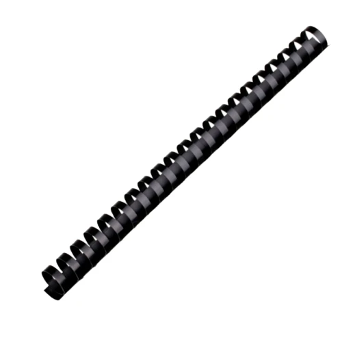 Пружины пластик d=22 мм, овальные, черные, 50 шт.
