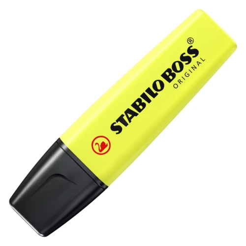Текстовыделитель STABILO "Boss Original" скошенный, 2-5 мм, желтый