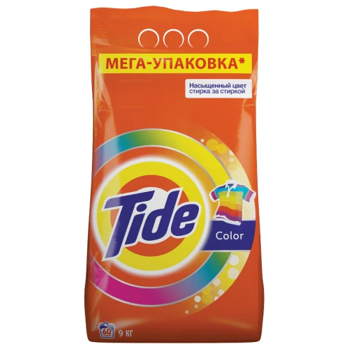 Стиральный порошок Tide Автомат "Color" 9 кг, мягкая упаковка