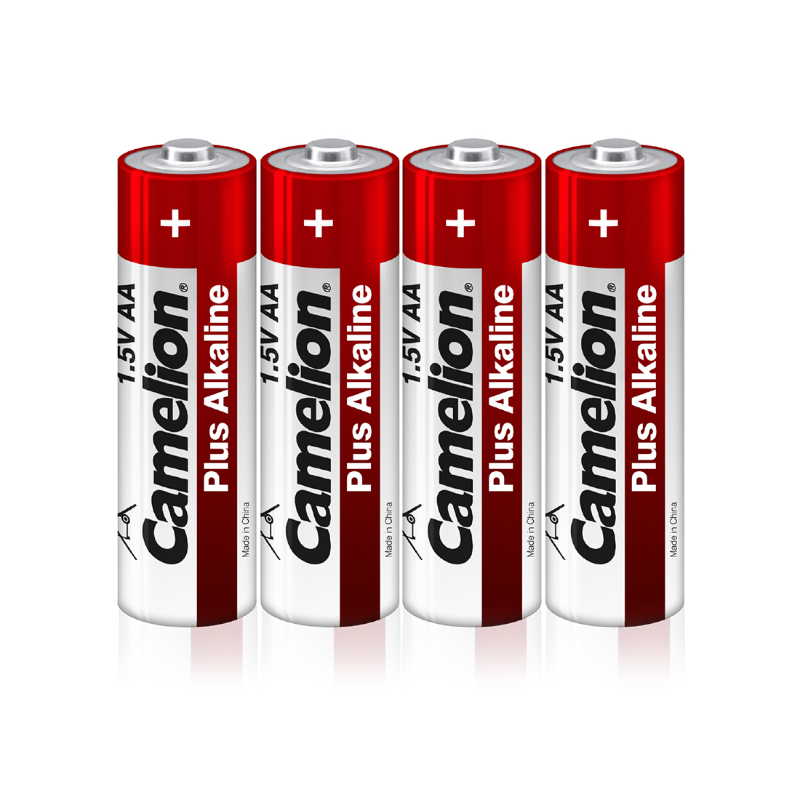 Батарейки CAMELION "Plus Alkaline" АА (LR06) алкалиновые, 4 шт в пленке