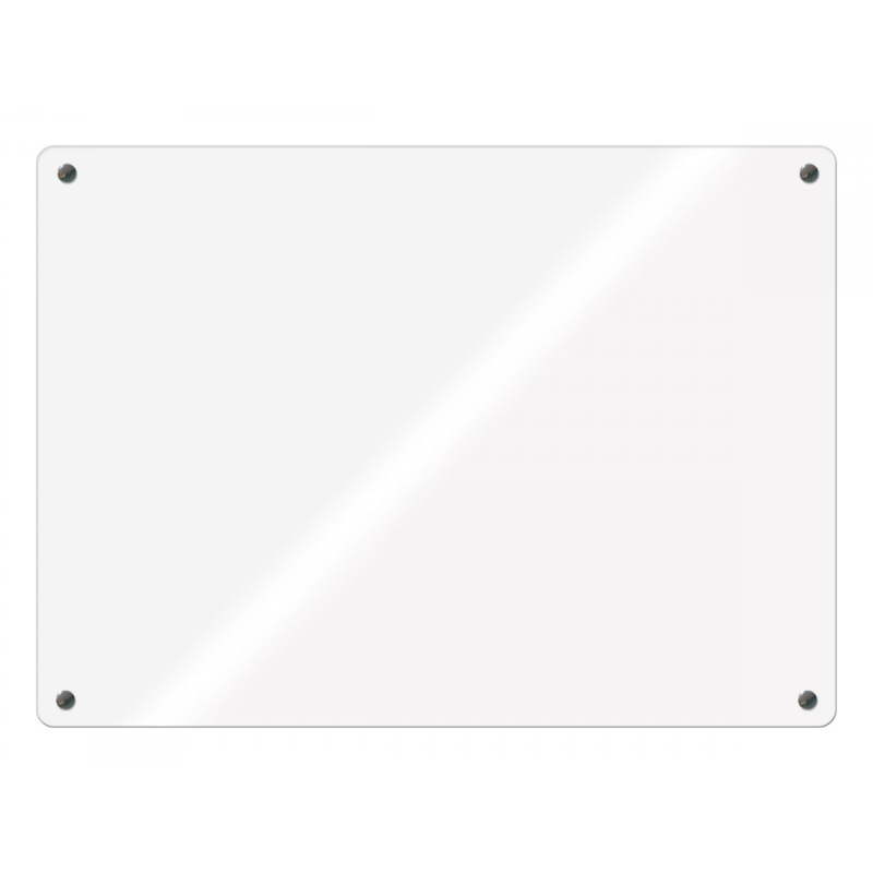 Доска стеклянная BoardSYS 60*90 см, магнитно-маркерная, углы прямые, белая