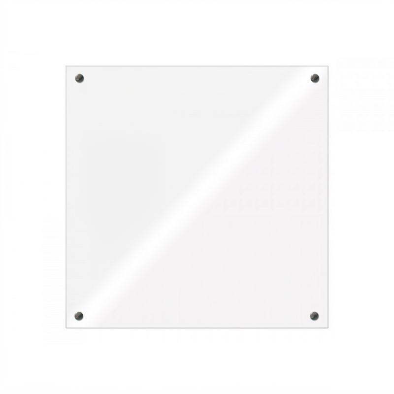 Доска стеклянная BoardSYS 100*100 см, магнитно-маркерная, углы прямые, белая