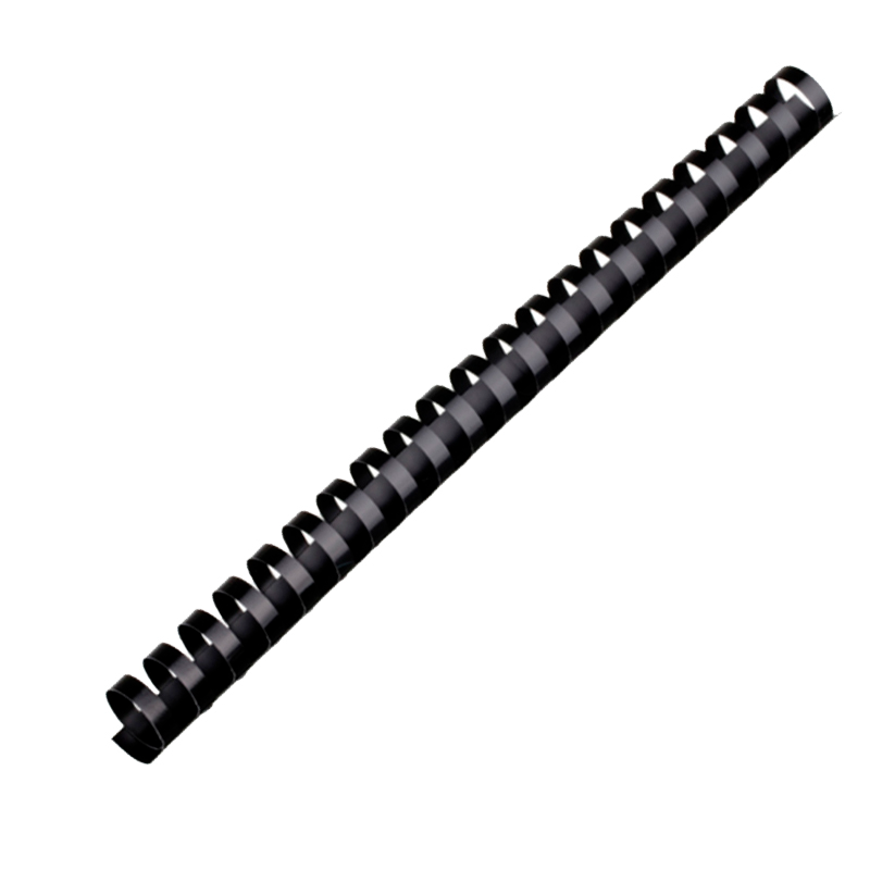 Пружины пластик d=22 мм, овальные, черные, 50 шт.