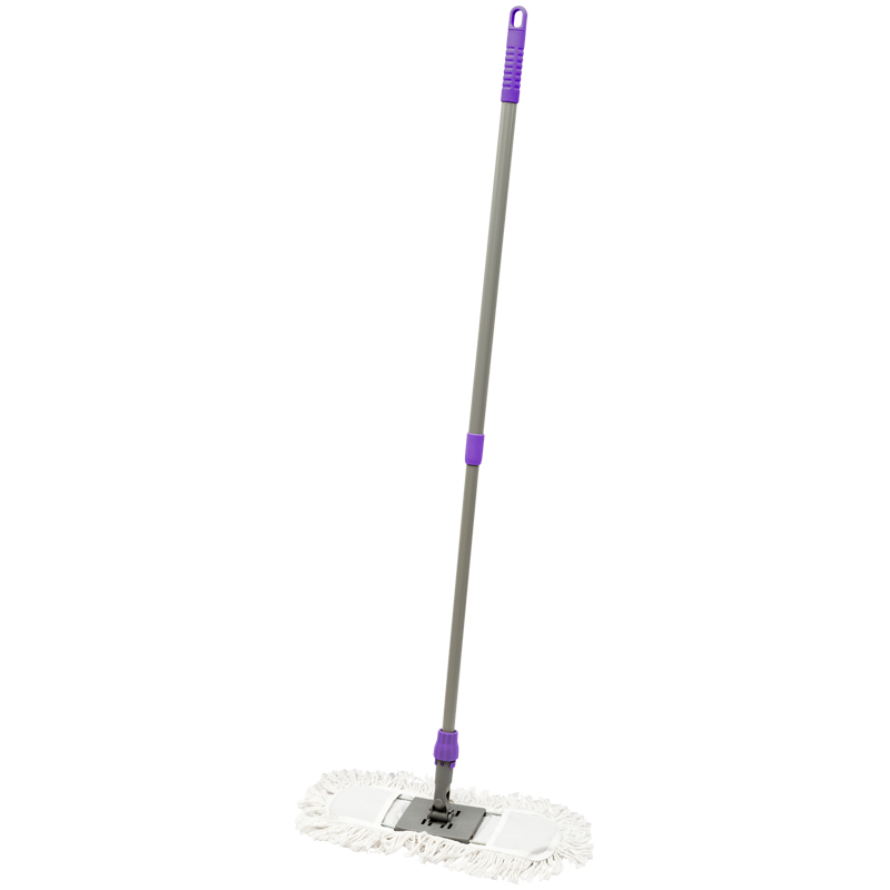 Швабра OfficeClean Professional телескопическая ручка из стали, МОП хлопок