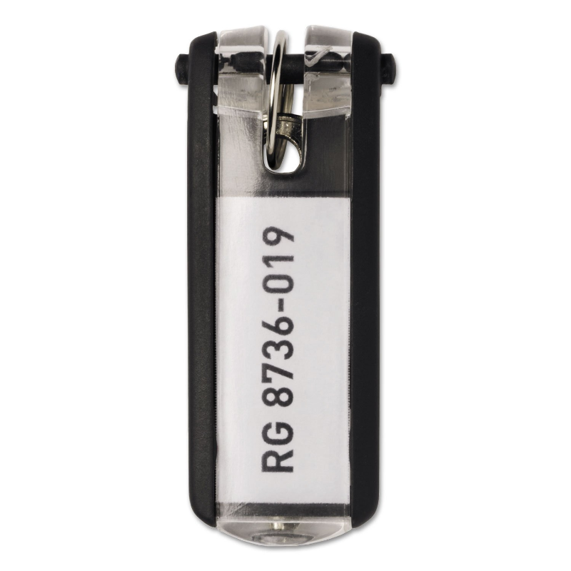Брелоки для ключей DURABLE пластик 68 мм, черные, 6 шт.