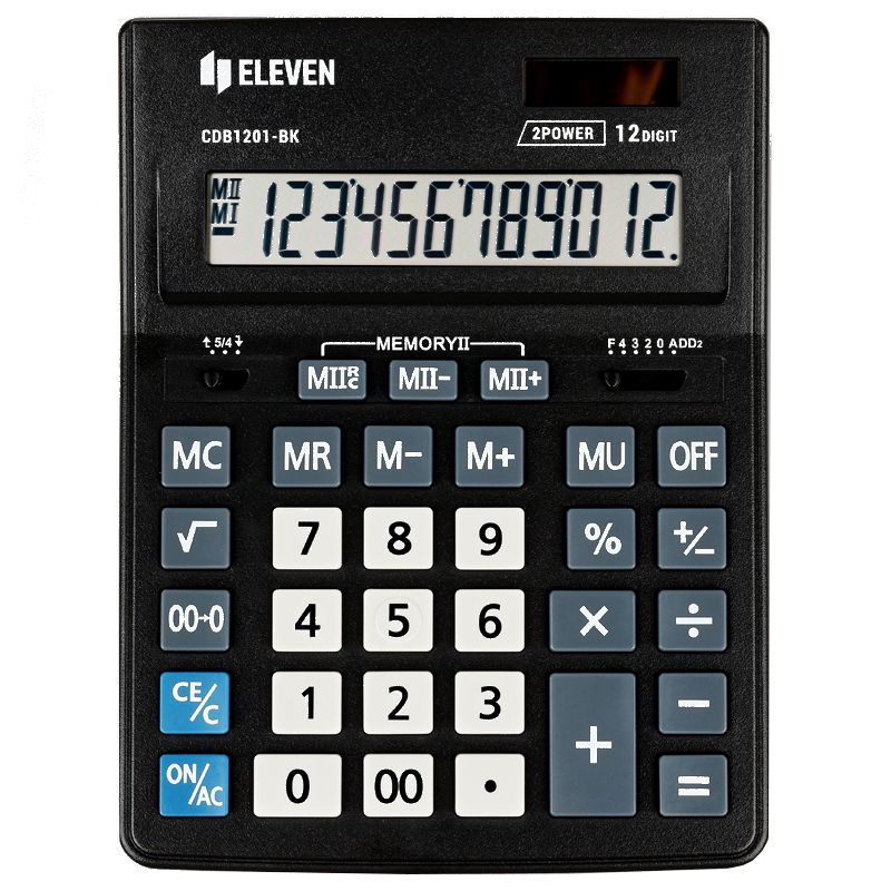Калькулятор настольный Eleven Business Line CDB1201-BK, 12 разрядов, черный